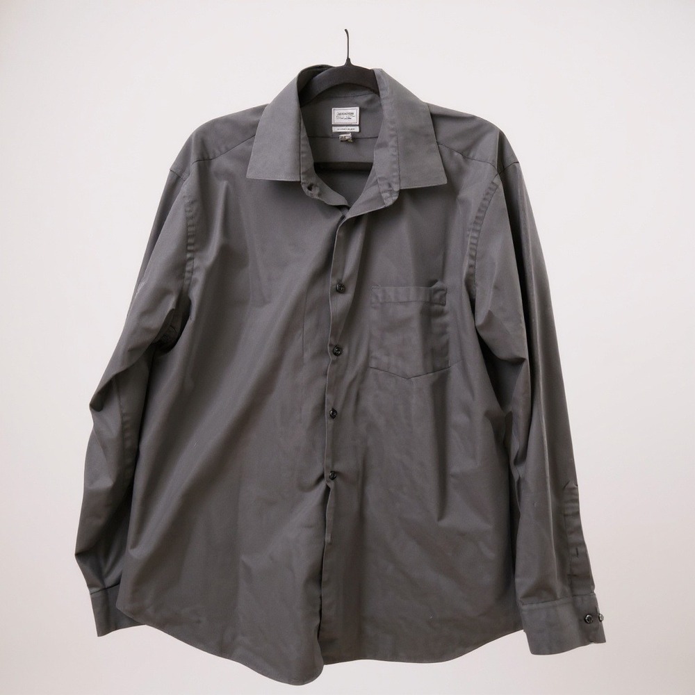 ARROW Athletic Fit Men's XXL Long Sleeve Wrinkle Free Dress Shirt Black
